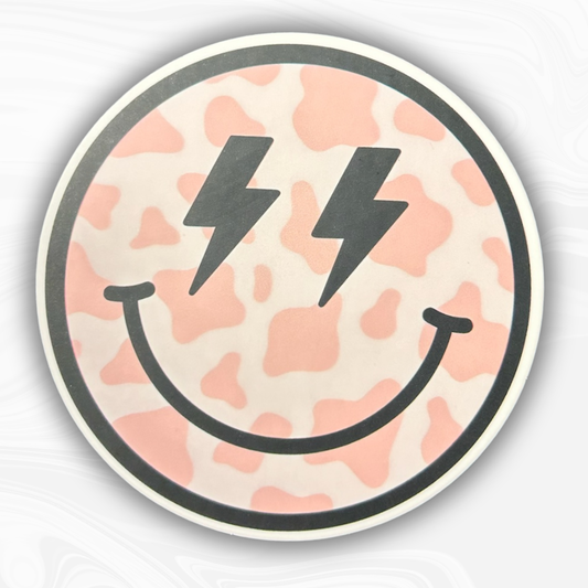 Pink Cheetah Smiley